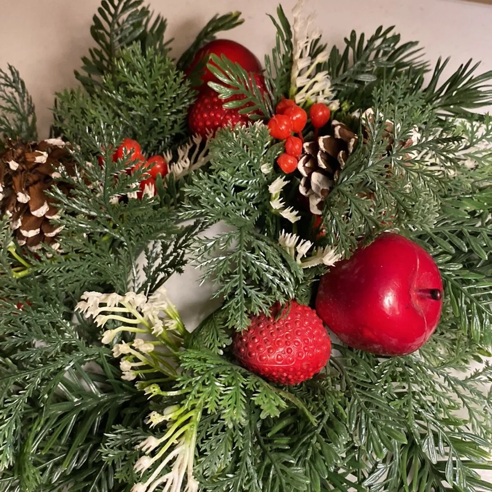 🎄🎄🎄 Plastic Christmas Candle Wreath